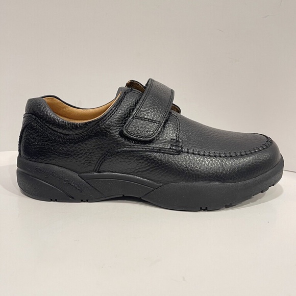 Dr. Comfort Scott 9210 Men\'s Monk Strap Dress Shoes Black Leather Size 9 X W